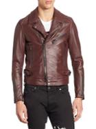 Diesel Black Gold Lorenzo Slim-fit Leather Jacket