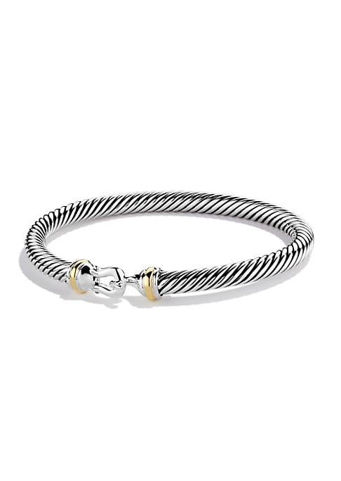 David Yurman Cable Buckle Bracelet With Gold/5mm