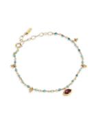 Chan Luu 14k Goldplated Sterling Silver Garnet & Turquoise Chain Bracelet