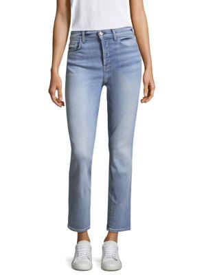 7 For All Mankind Edie Ankle Straight Jeans