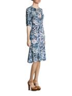 Michael Kors Collection Floral Silk Dress