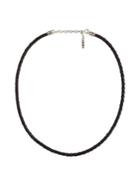 John Hardy Woven Leather Necklace