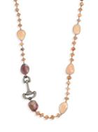Nina Gilin Diamond & Pink Moonstone Necklace/36