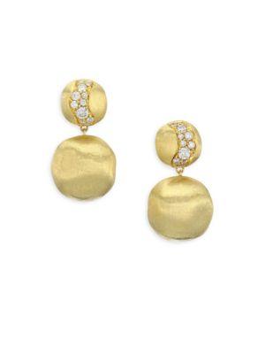Marco Bicego Africa 18k Yellow Gold Diamond Earrings