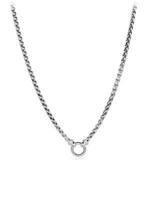 David Yurman Wheat Chain Necklace With Diamonds