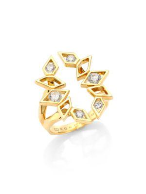 Ron Hami 18k Gold & Diamond Cutout Ring