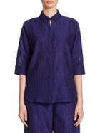 Armani Collezioni Crinkled Silk Shirt