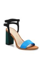 Loeffler Randall Sylvia Colorblock Block Heel Sandals