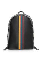 Paul Smith Embroidered Stripe Leather Backpack