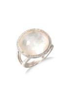 Ippolita Stella Mother-of-pearl, Clear Quartz, Diamond & Sterling Silver Medium Doublet Cocktail Ring