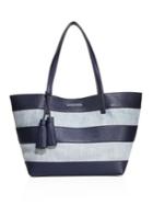 Michael Michael Kors Striped Canvas Large East West Tote