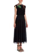 Valentino Tropical Dream Embroidered Fall Flower Lace Dress