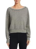 Theory Cashmere Jacquard Pullover