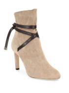 Jimmy Choo Dalal 85 Suede & Leather Booties