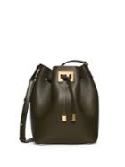 Michael Kors Collection Miranda Medium Leather Bucket Bag