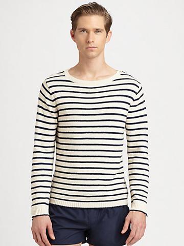 Gant Rugger Breton Split Striped Sweater