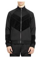 Givenchy Technical Jersey Velvet-chevron Jacket