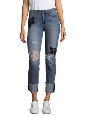 Joe's Smith Distressed Rolled-cuff Jeans