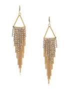 Abs By Allen Schwartz Jewelry Color Binge Fringed Chain & Crystal Chandelier Earrings