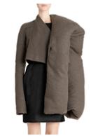 Rick Owens Doll Mantle Cropped Pillow Jacket