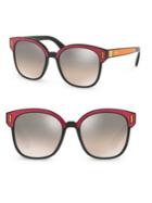 Prada Color Pop Mirrored Lens Sunglasses