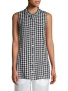 Eileen Fisher Organic Linen Gingham Tunic