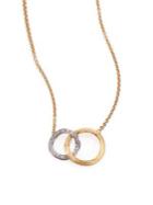 Marco Bicego Jaipur Link Diamond, 18k White & Yellow Gold Pendant Necklace