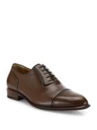 A. Testoni Perforated Leather Derby Shoes