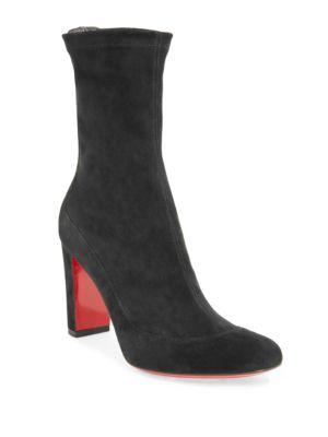 Christian Louboutin Gena 85 Suede Mid-calf Boots