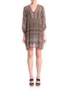 Joie Fawn Paisley Printed Silk Dress