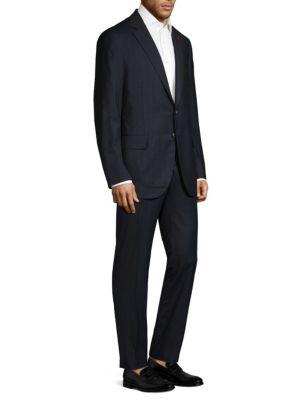 Isaia Classic-fit Tonal Stripe Two-button Wool Suit