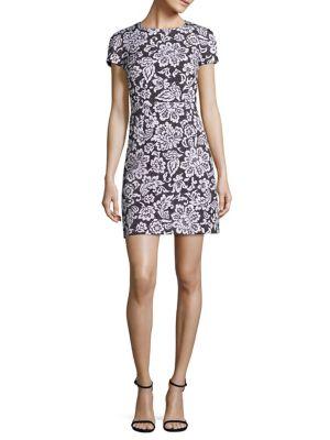 Michael Kors Collection Floral Lace Shift Dress