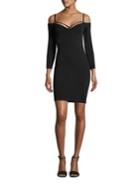 T By Alexander Wang Cold Shoulder Strappy Mini Dress