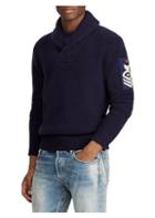 Polo Ralph Lauren Regular-fit Long-sleeve Wool Shawl Sweater