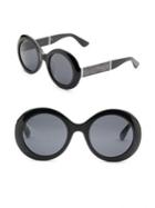 Jimmy Choo Wendy 51mm Oval Metallic Sunglasses