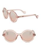 Moncler Round 50mm Sunglasses