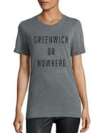 Knowlita Greenwich Or Nowhere Cotton Graphic Tee