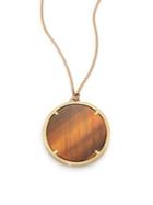 Givenchy Tiger's Eye Pendant Necklace