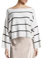 Vince Wide Striped Cashmere Top