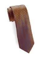Charvet Anchor Pattern Silk Tie