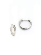 Jude Frances Diamond & 18k White Gold Hoop Earrings/0.5