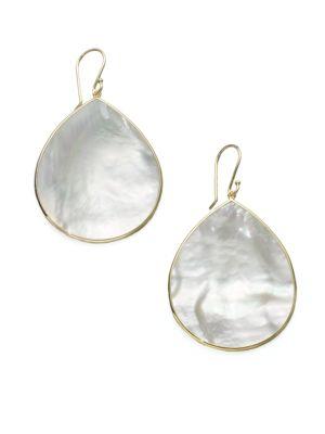 Ippolita Polished Rock Candy Mother-of-pearl & 18k Yellow Gold Large Teardrop Earrings