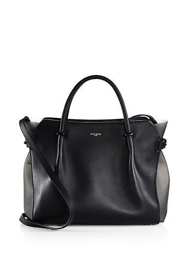 Nina Ricci Marche Small Mixed-media Bicolor Satchel