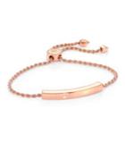 Monica Vinader Linear Chain Bracelet/rose Goldtone