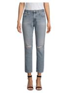 Ag Isabelle High-rise Straight Crop Jeans