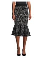 Michael Kors Collection Rumba Leopard-print Fit-&-flare Skirt