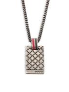 Gucci Dtissima Silver Pendant Necklace