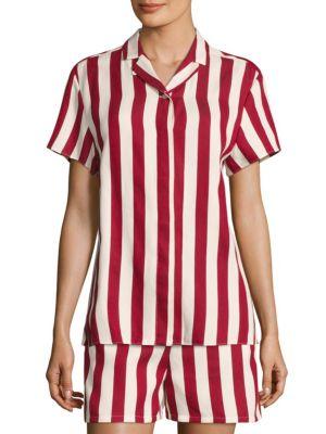 Redvalentino Striped Camp Shirt