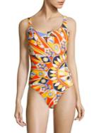 Tory Burch Geometric-print Swimsuit