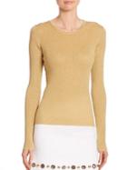 Michael Kors Collection Lurex Crewneck Sweater